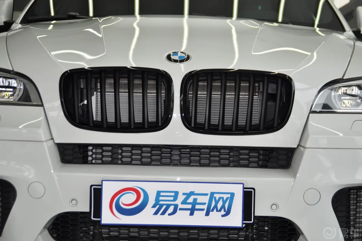 宝马X6 M4.4L V8前格栅侧俯拍