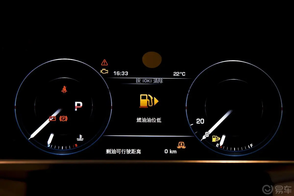 揽胜运动版3.0 V6 汽油版 SC HSE仪表盘背光显示