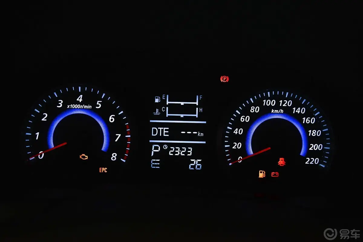 众泰Z3001.6L 驾值版 自动 精英型仪表盘背光显示