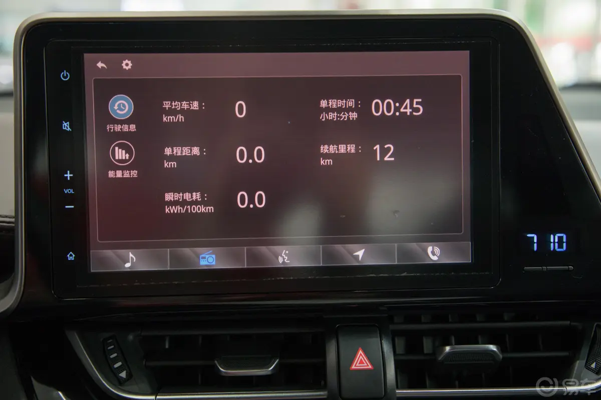 丰田C-HR EV尊贵天窗版车机