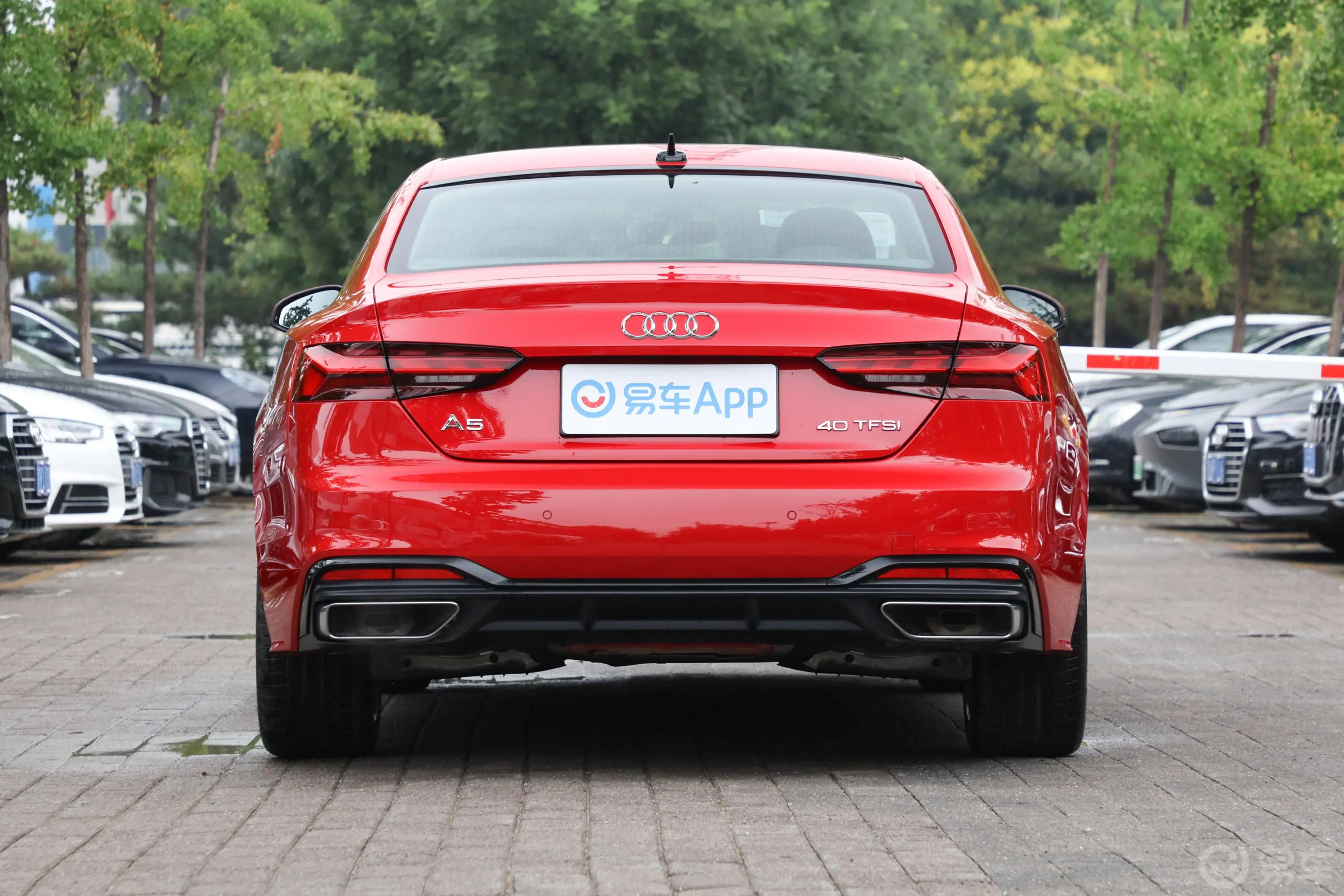 奥迪A5Coupe 40 TFSI 时尚动感型正后水平