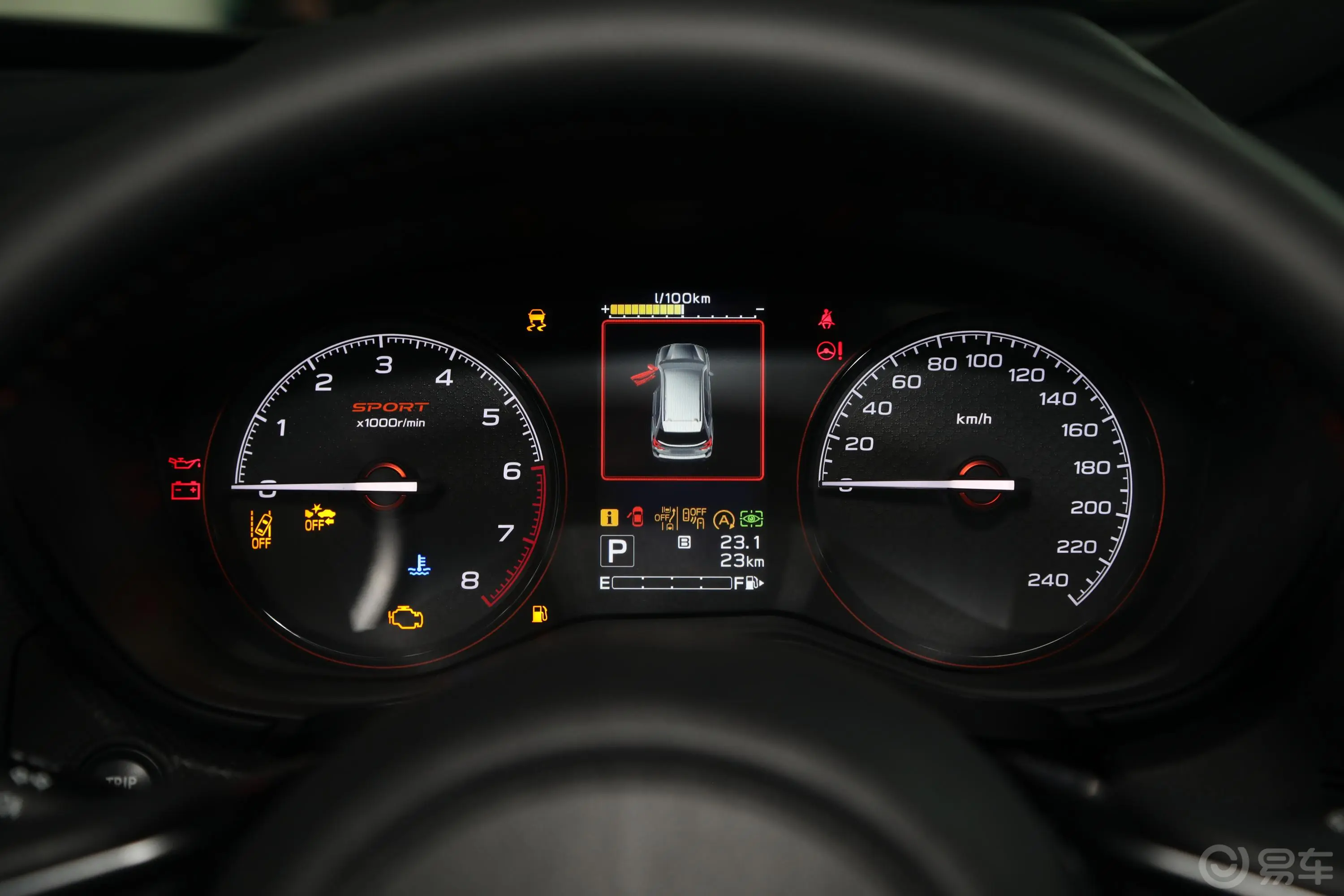 森林人2.0i AWD X运动版EyeSight仪表盘