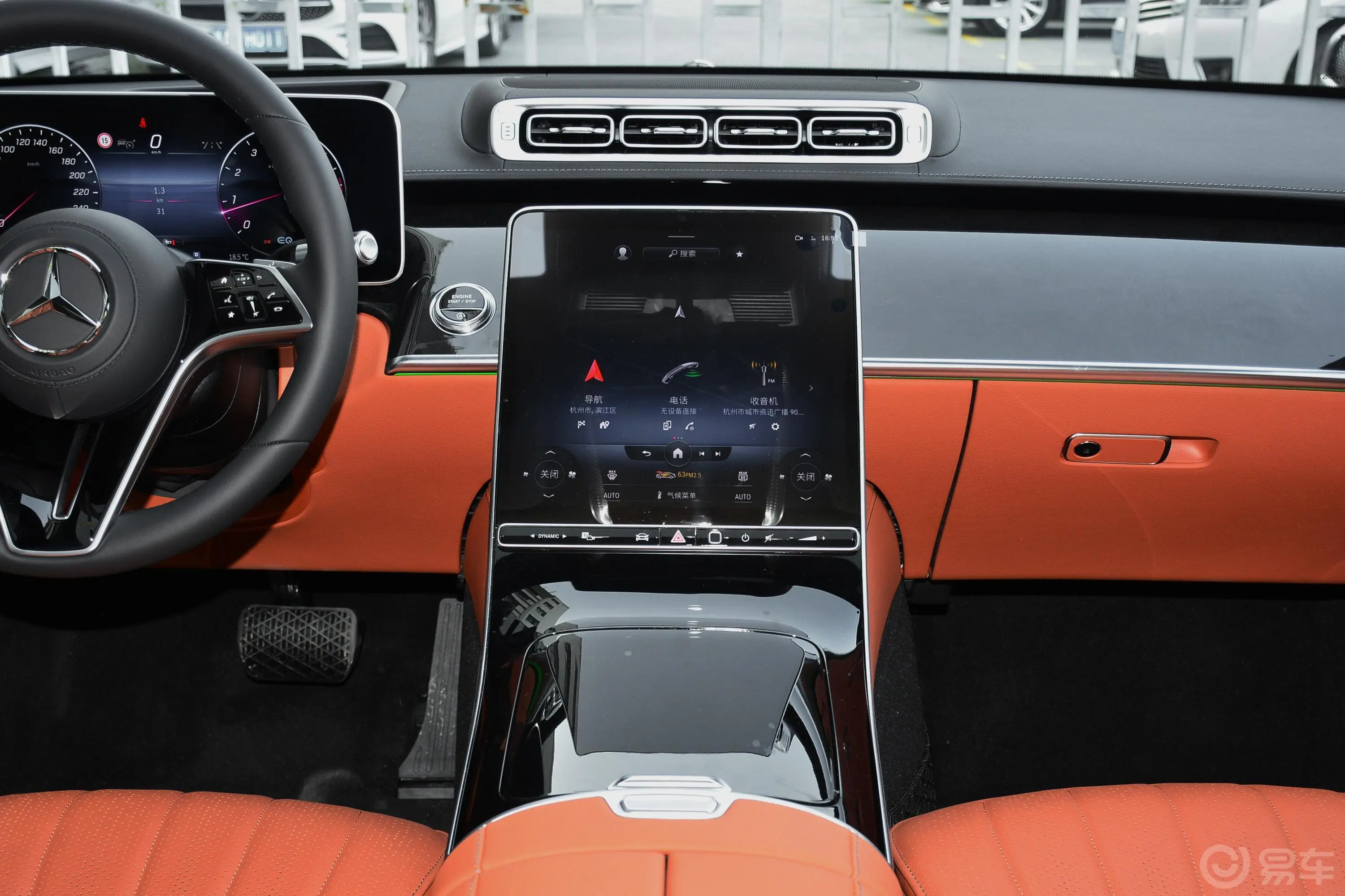 奔驰S级改款 S 400 L 豪华型中控台整体