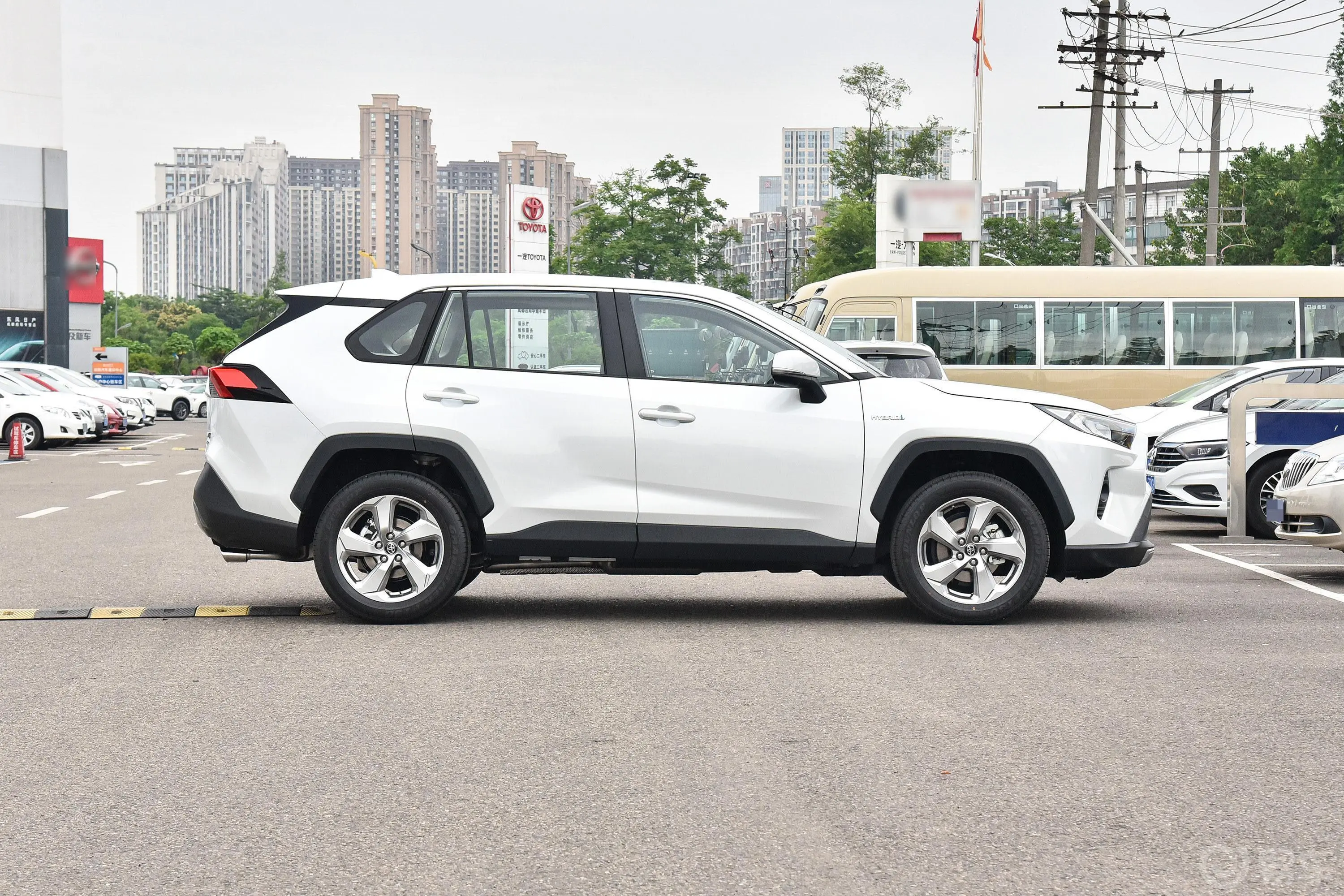 RAV4荣放双擎 2.5L 两驱精英版正侧车头向右水平