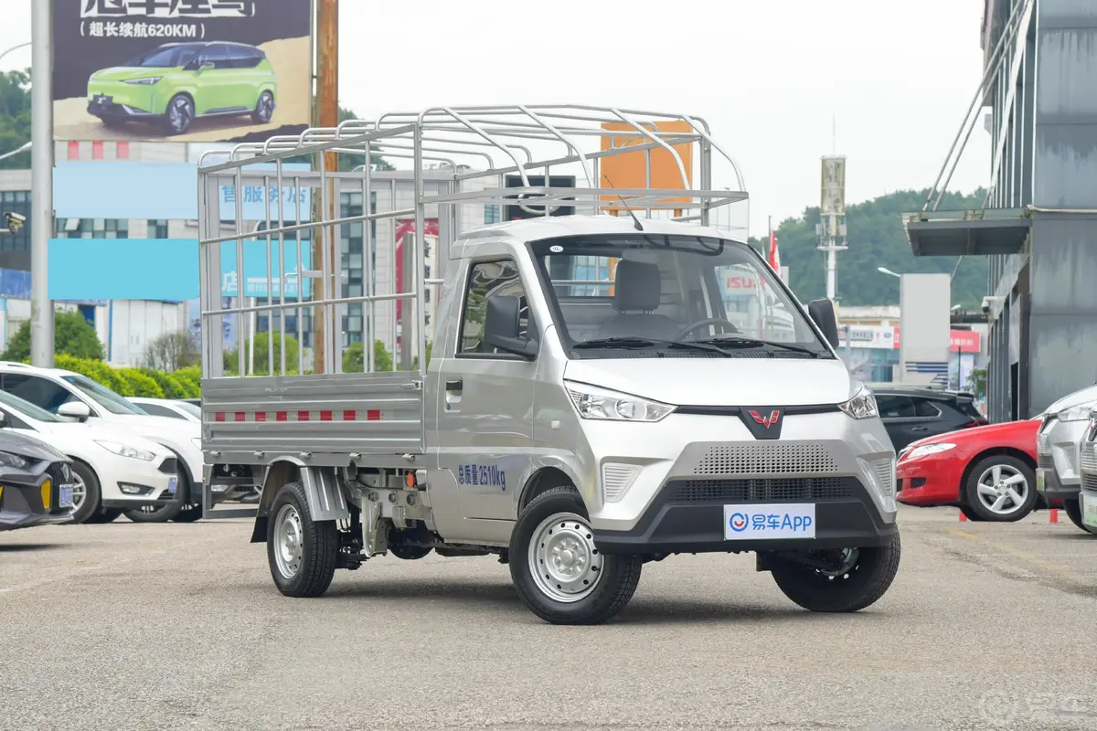 五菱电卡300km 汇川2代电控仓栅式运输车 宁德41.86kWh发动机舱整体