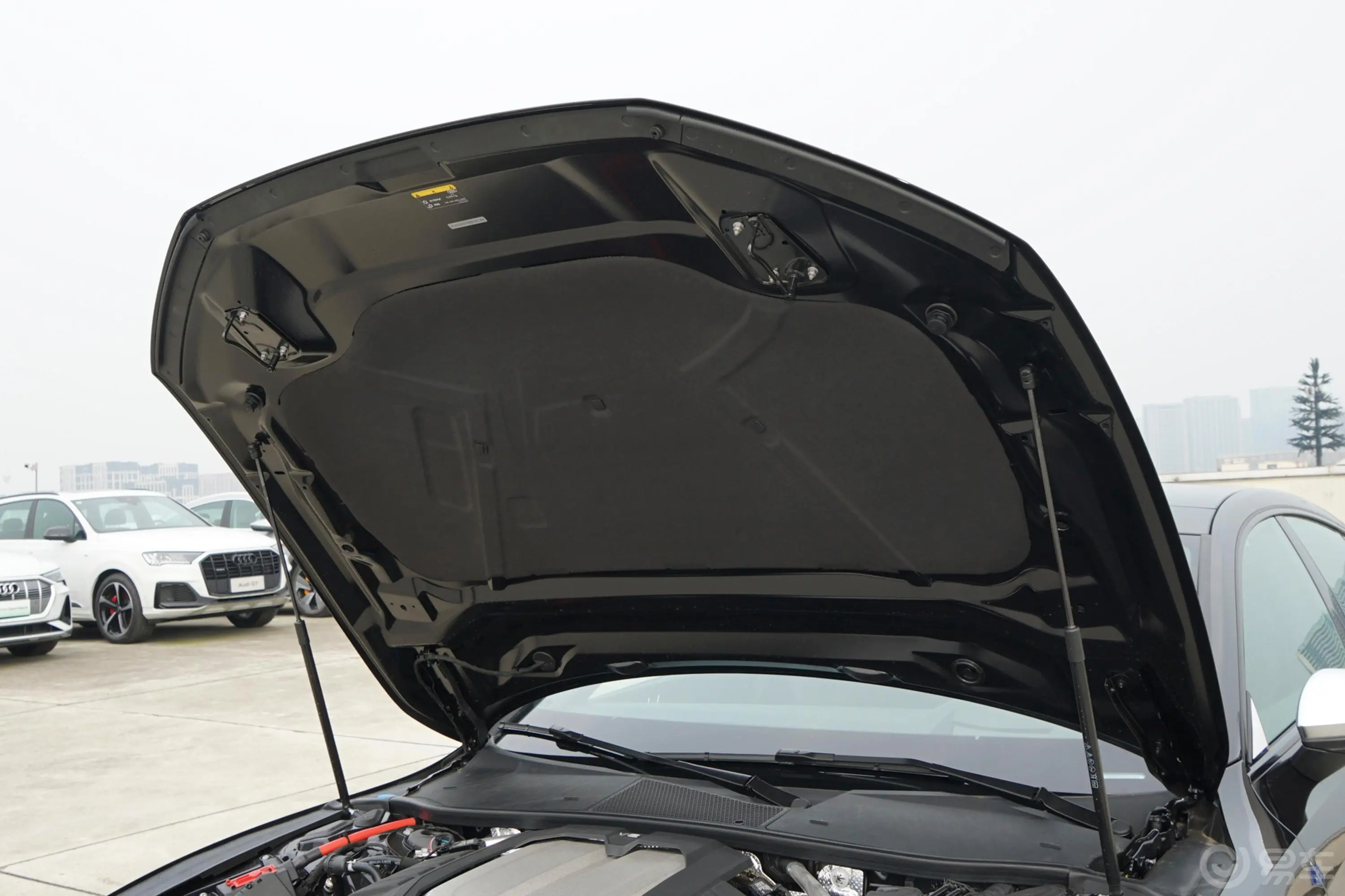 奥迪RS 74.0T Sportback发动机舱盖内侧