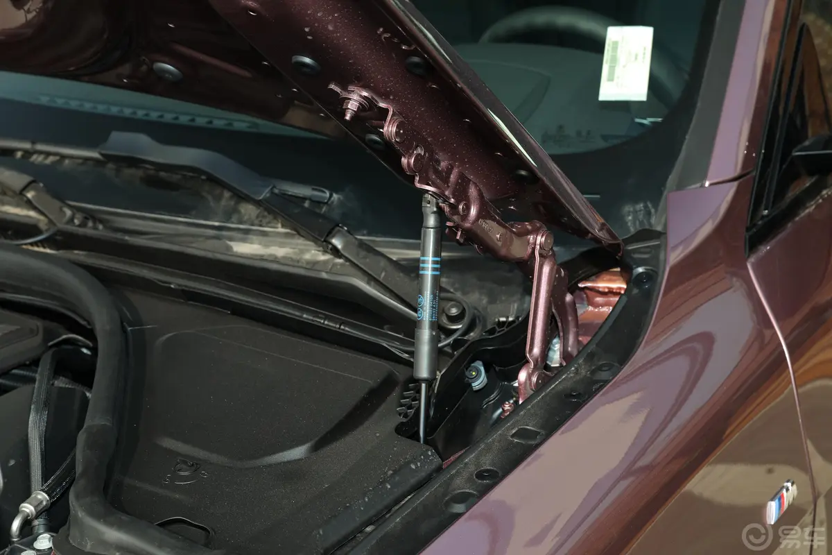 宝马4系双门轿跑车 430i 天鹅绒兰花紫特别版发动机舱盖内侧