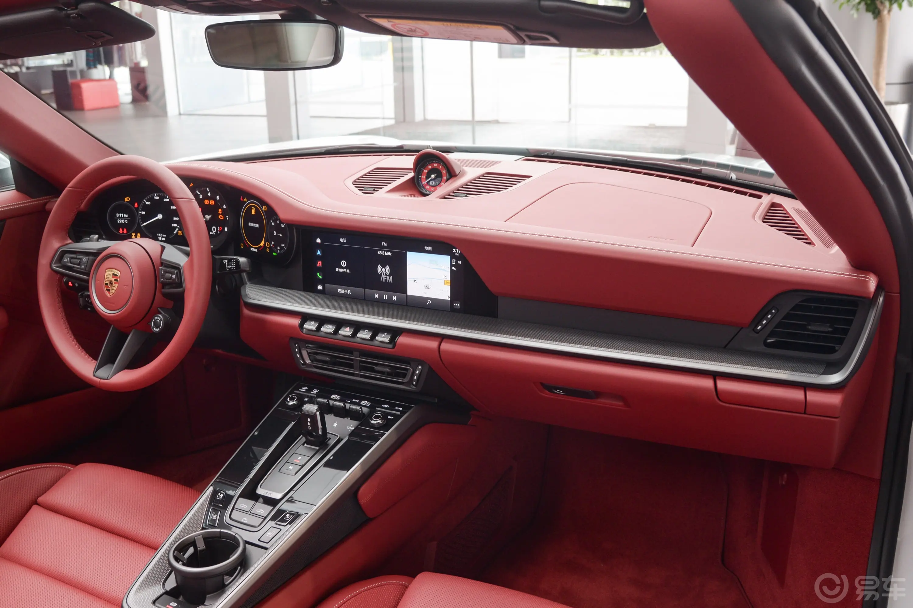 保时捷911Carrera 4S Cabriolet 3.0T内饰全景副驾驶员方向