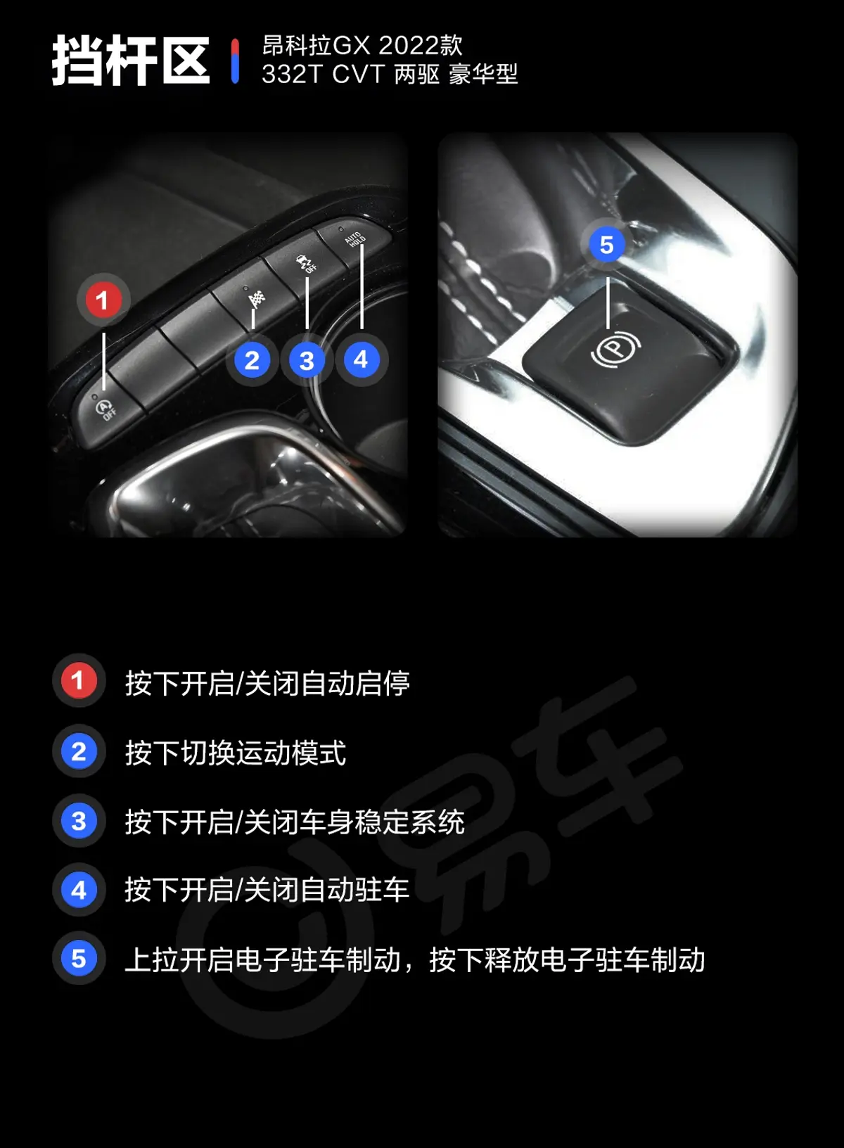 昂科拉GX332T CVT 两驱 豪华型