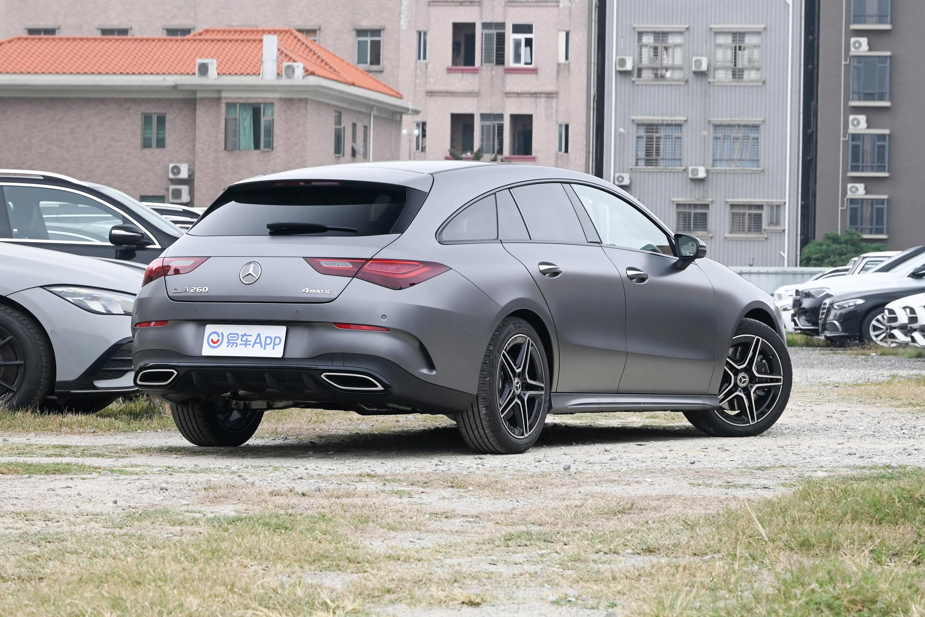 【奔驰CLA(进口)CLA 260 4MATIC 五门猎跑车侧后45度车头向右水平图片-汽车图片大全】-易车