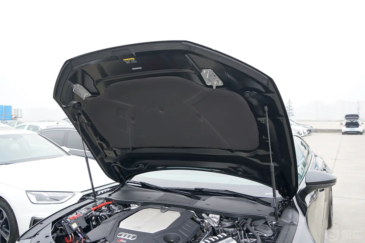奥迪RS 74.0T Sportback Performance发动机舱盖内侧