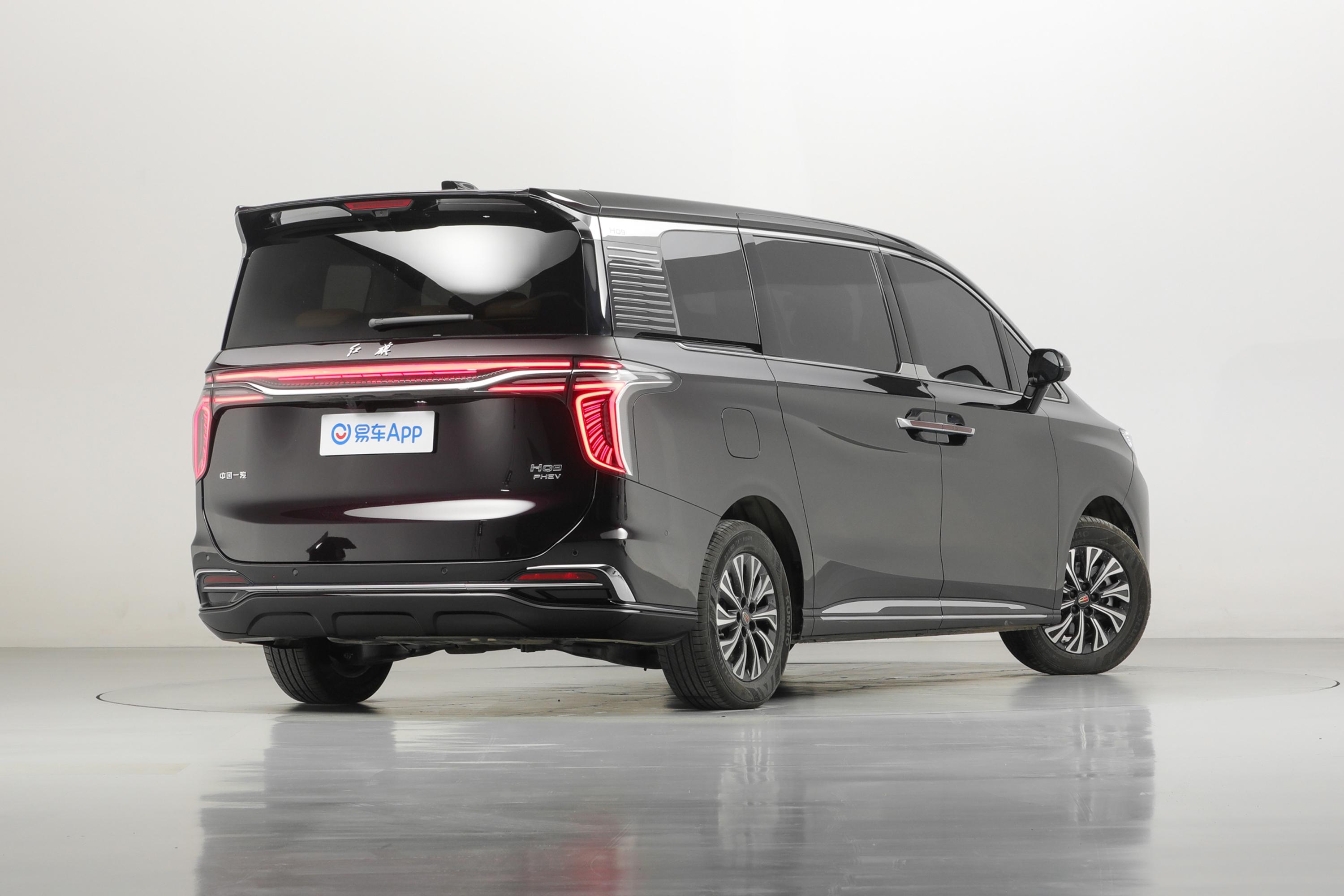 【红旗HQ9 PHEV2.0T 73km 旗舰版侧后45度车头向右水平图片-汽车图片大全】-易车