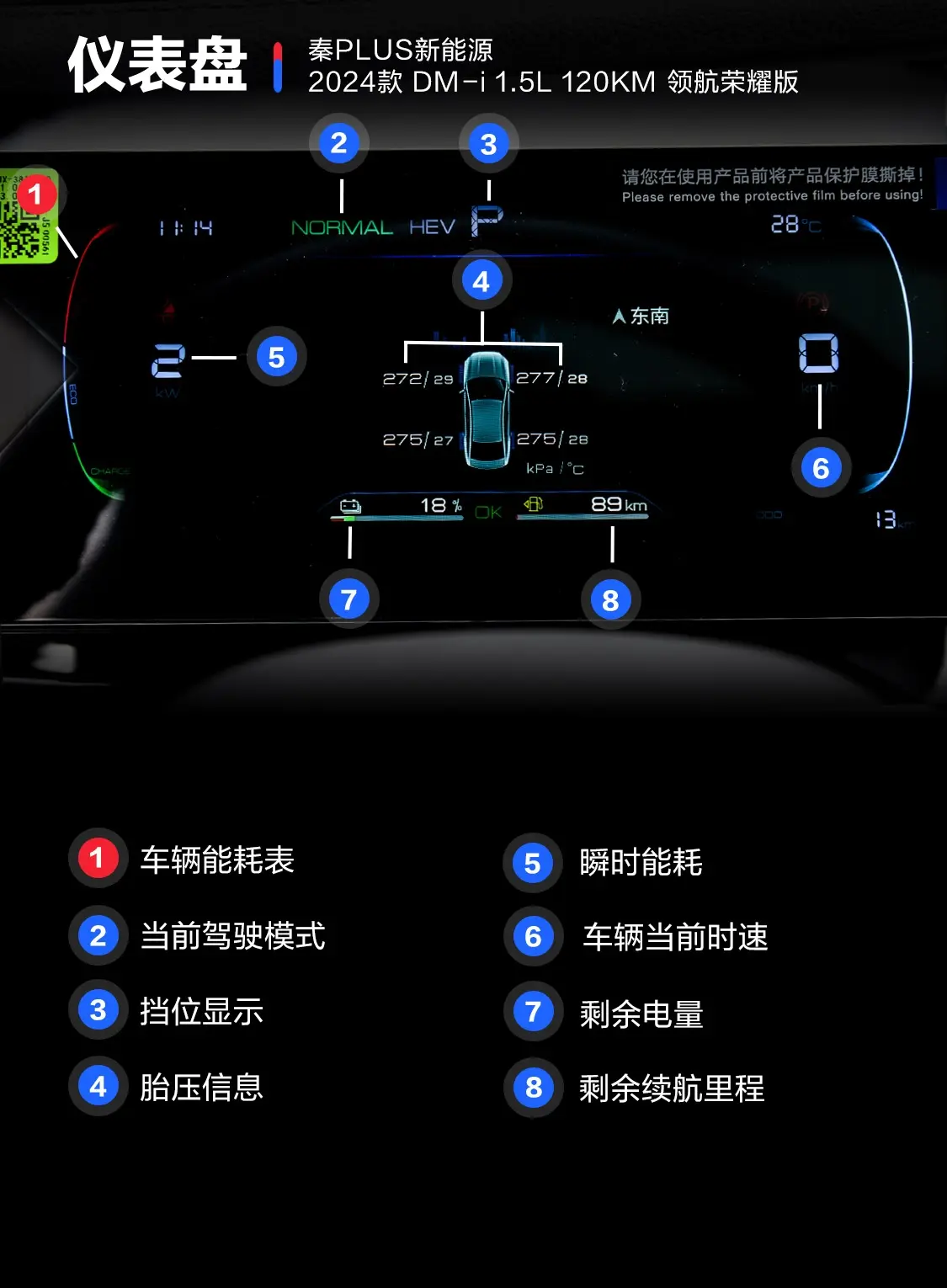 秦PLUS新能源DM-i 1.5L 120km 领航荣耀版