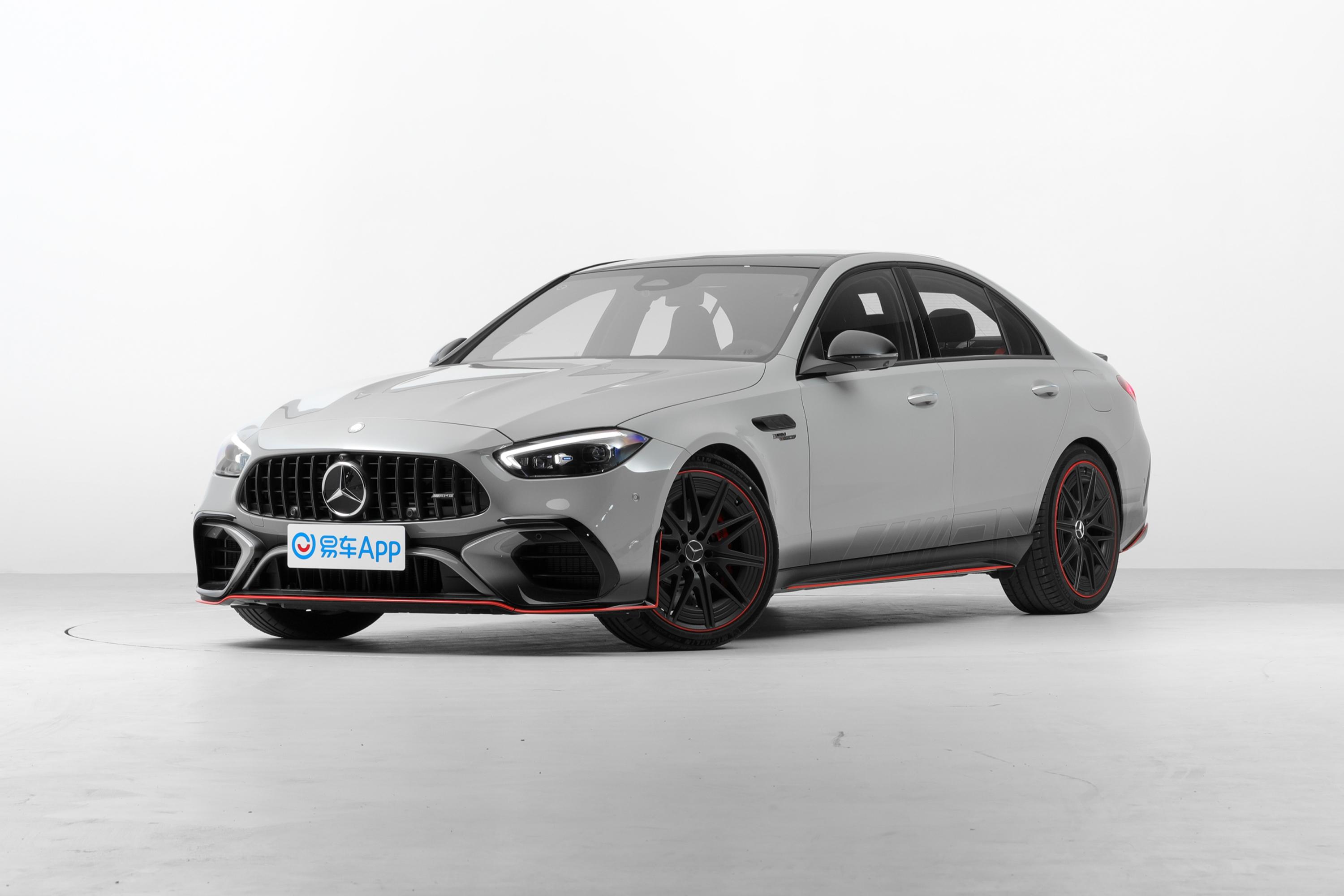 【奔驰C级 AMG新能源AMG C 63 S E PERFORMANCE F1 特别版侧前45度车头向左水平图片-汽车图片大全】-易车