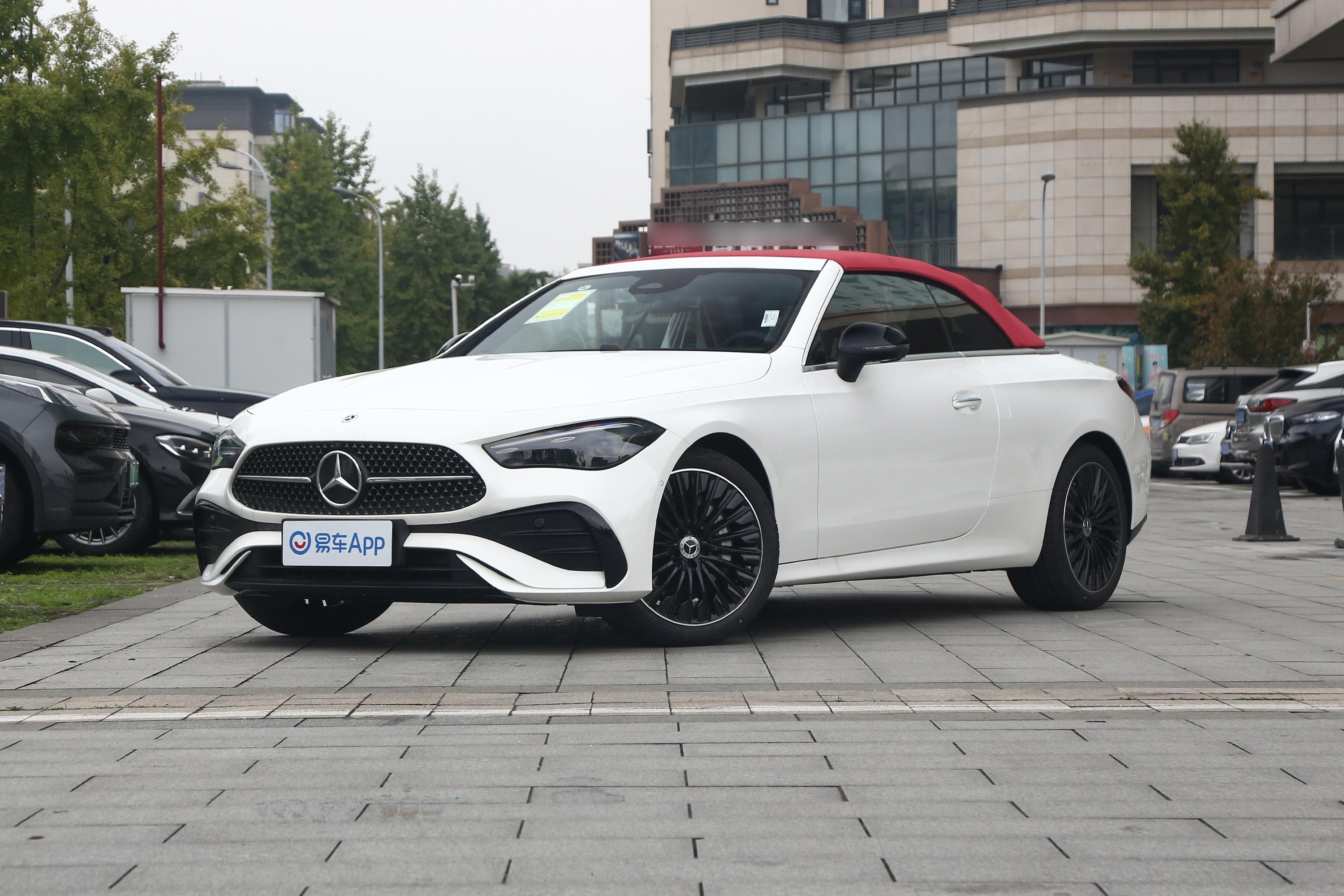 【奔驰CLECLE 300 4MATIC 敞篷轿跑车侧前45度车头向左水平图片-汽车图片大全】-易车