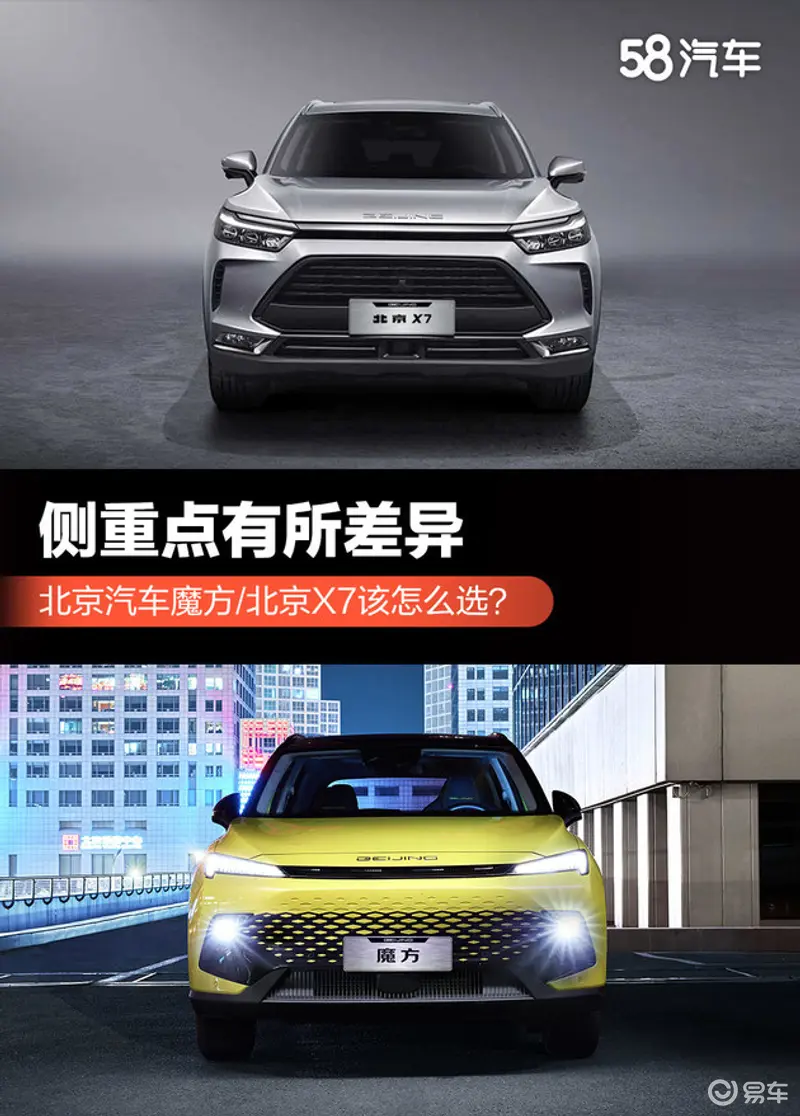 侧重点有所差异 北京汽车魔方/北京X7该怎么选？