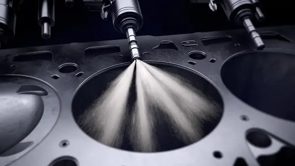 A close-up of a machine spraying water

Description automatically generated