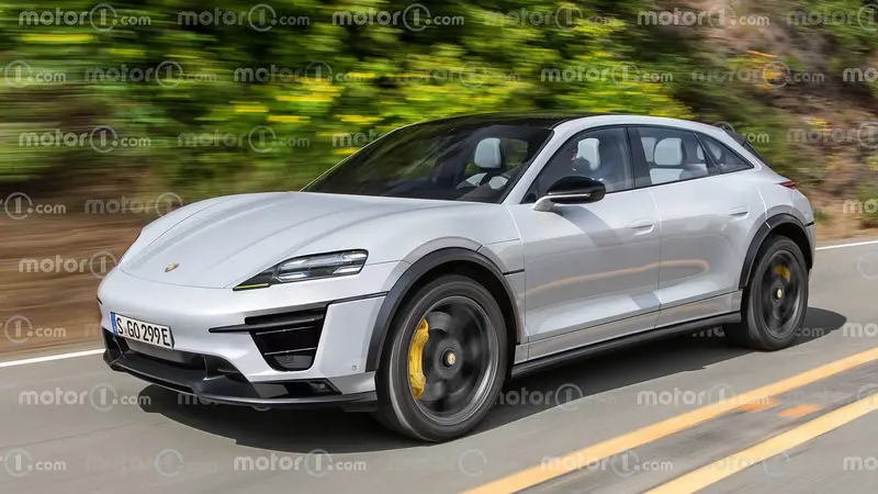 保时捷全新纯电SUV假想图 定位高于Cayenne
