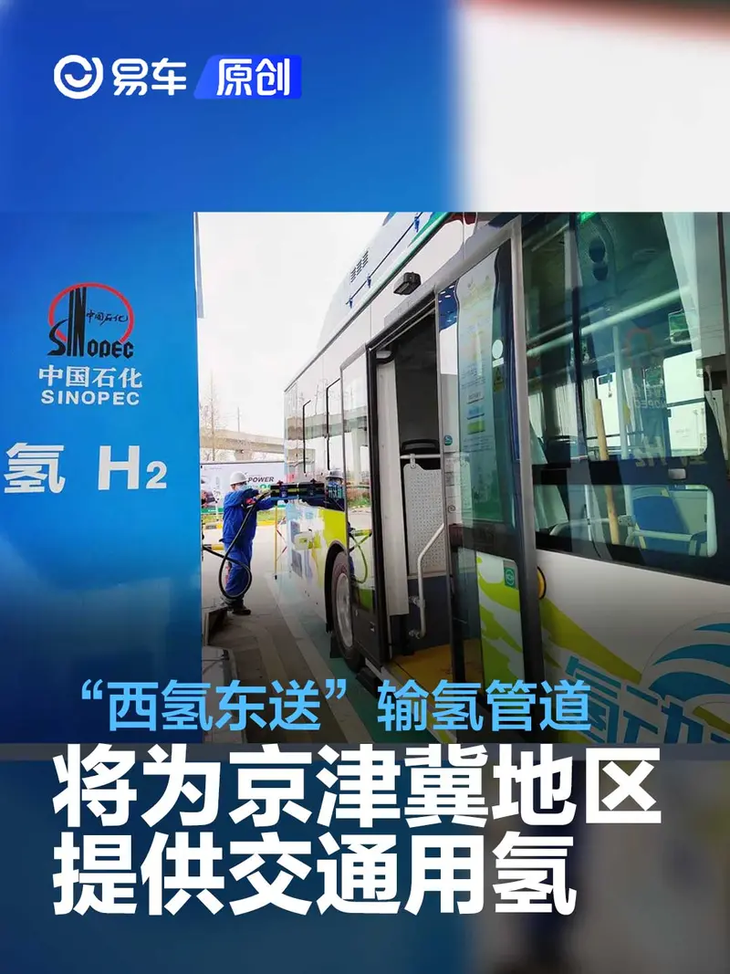 中国石化：“西氢东送”输氢管道将为京津冀地区提供交通用氢