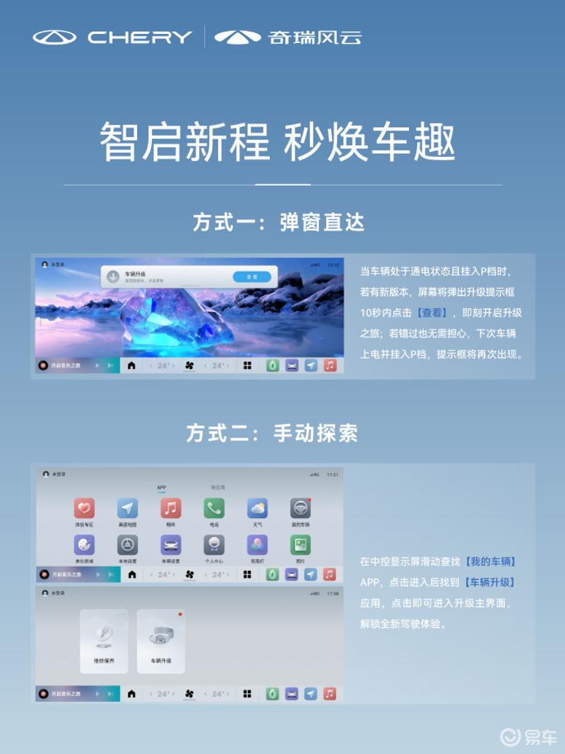 奇瑞启动全球最大规模OTA升级 涉及5大车系/覆盖百万车主
