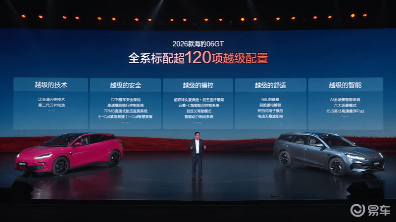 2026款比亚迪海豹06GT/06DM-i旅行版上市 售11.19万元起